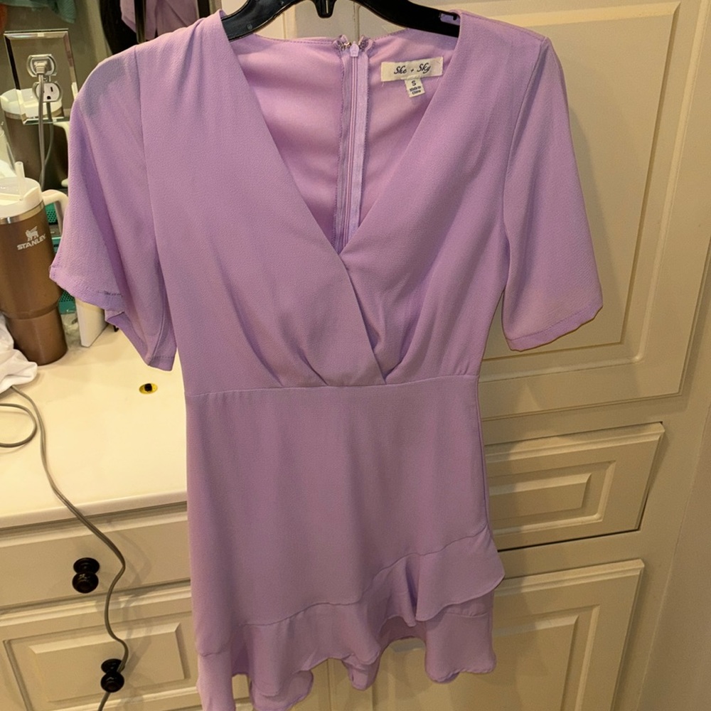 She + Sky lavender dress